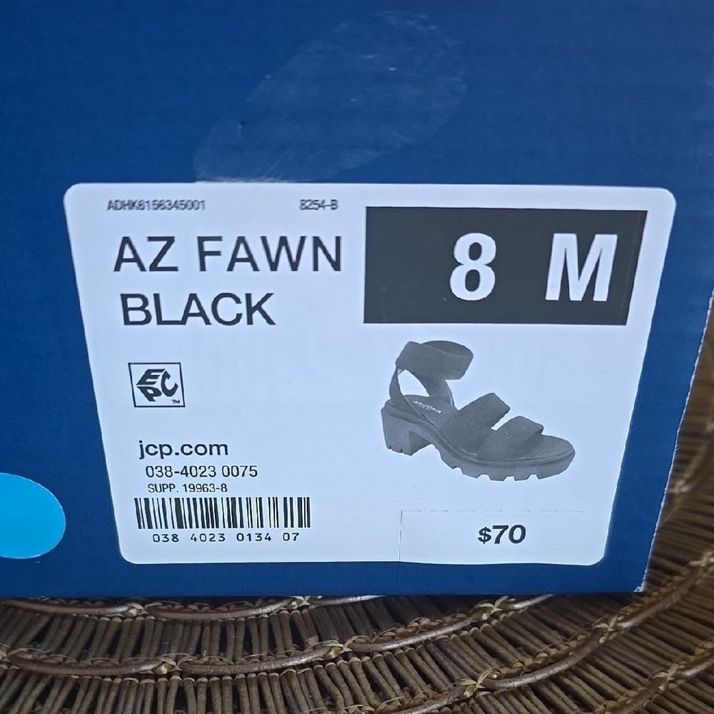 Women's Black Platform Sandals - Picture 2 of 4